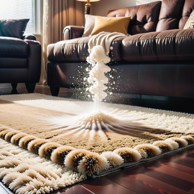 Czy można stosować domowe środki do prania dywanów shaggy