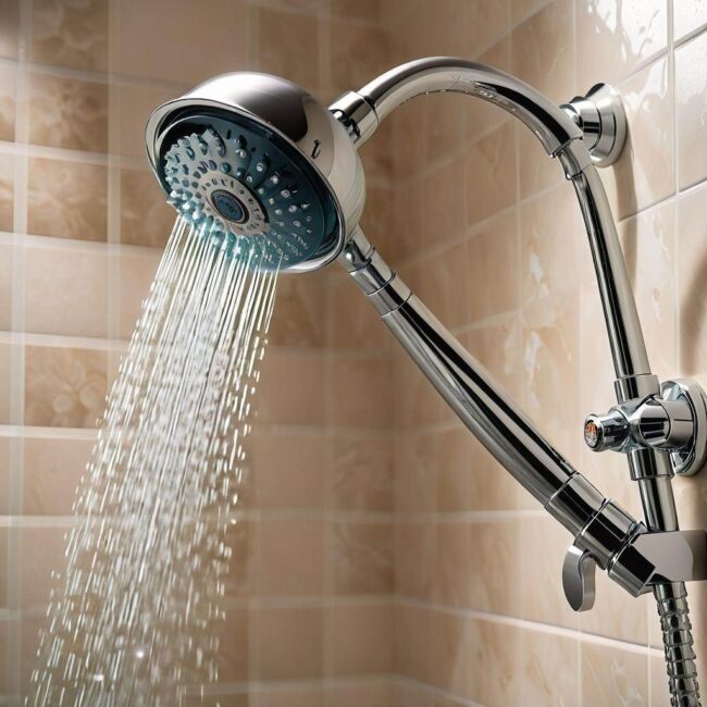 Demontaż gumowej części słuchawki prysznicowej