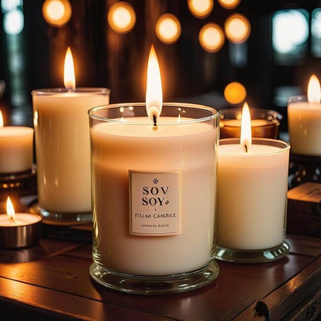 Knoty bezdymne do świec sojowych