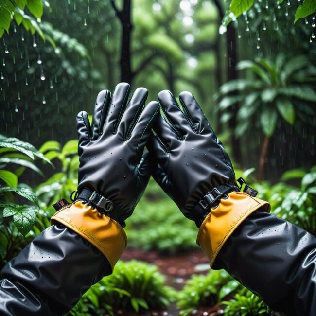 Rękawiczki przeciwdeszczowe dla sportowców