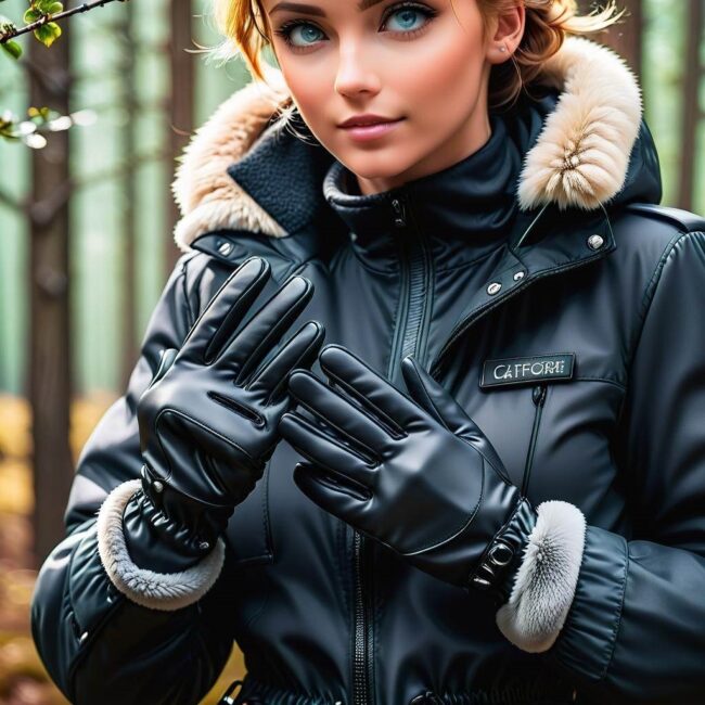 Rękawiczki z miękkim polarowym dotykiem