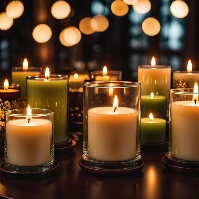 Świece sojowe z naturalnych składników