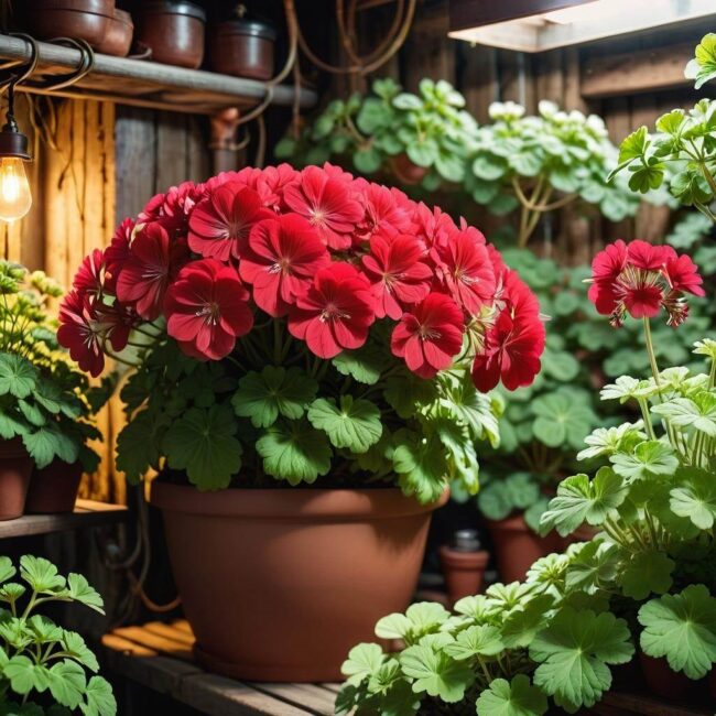 Temperatura dla pelargonii w piwnicy
